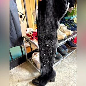 Stuart Weitzman Black Heeled Boots